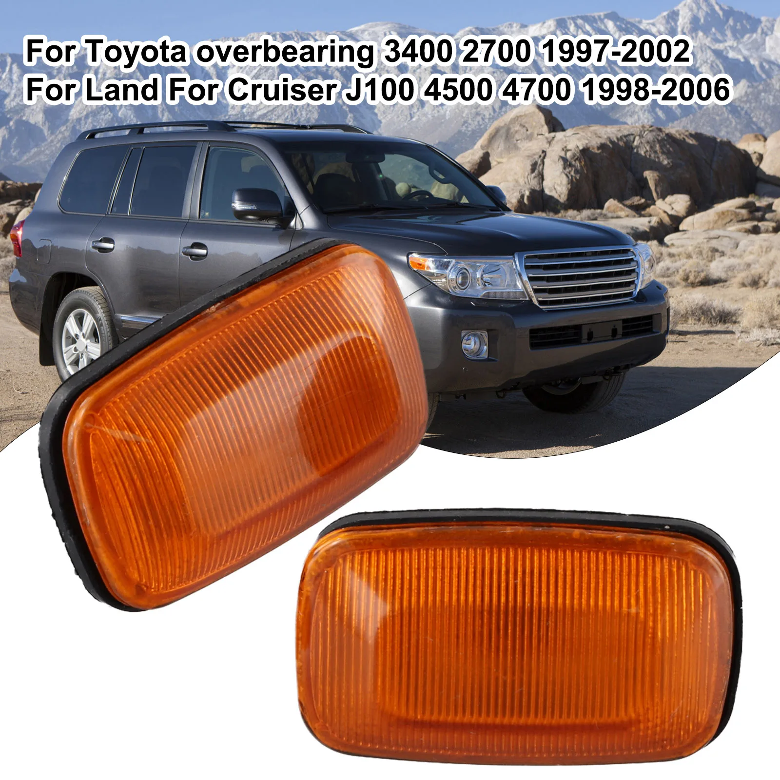 

Передний бампер автомобиля, боковой габаритный указатель поворота для Toyota, Cruiser LC100 98-07, для Prado 70 серии 1990-1996 для Hilux