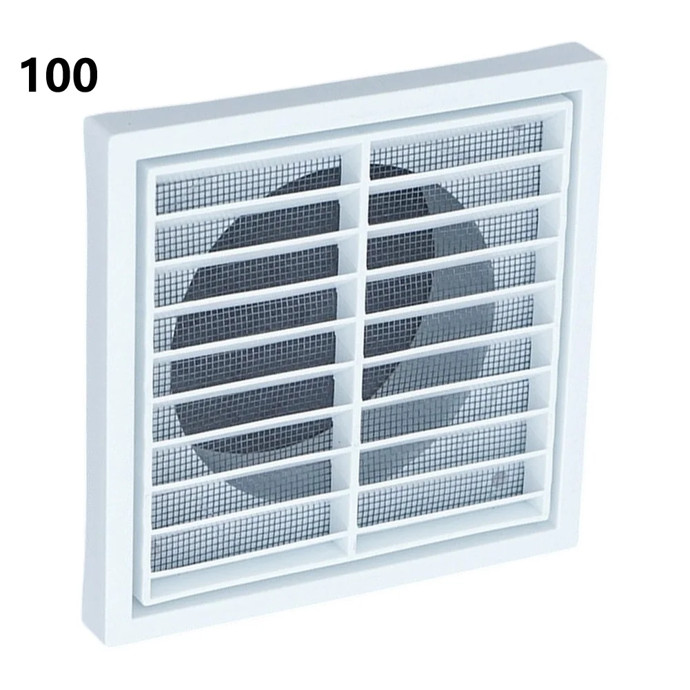 ABS Ventilation Cover Designed for Exhaust Ducts with Directional Louvers and Detachable Metal Mesh for Consistent Air Exchange