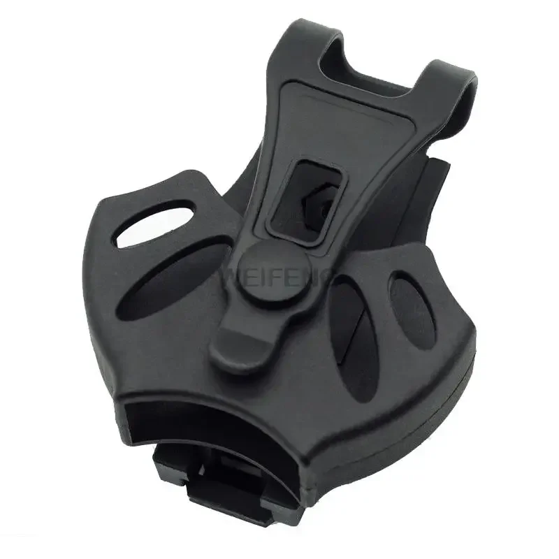 전술 Molle 수갑 케이스 경찰 족쇄 홀스터 수갑 홀더 주머니 360도 회전 Molle 벨트 클립