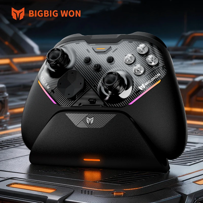 

Беспроводной игровой контроллер BIGBIG WON Gale 2 с джойстиком TMR, Bluetooth, для соревнований Apex, совместим с Switch2, ПК, Android, Mac, Steam