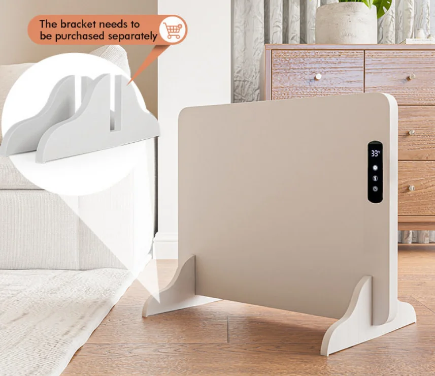 Wall-mounted rapid heating heater with timer function and overheat protection, suitable for bedrooms and bathrooms