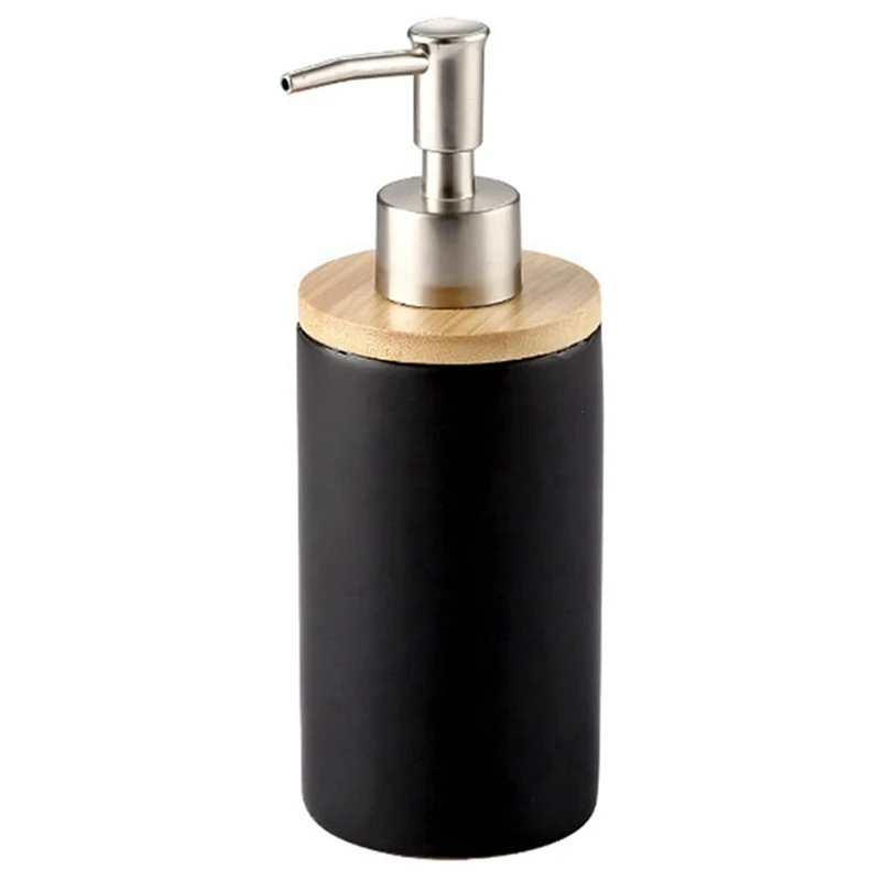 400Ml Ceramic Soap Dispenser, Nordic Style, Lotion Dispenser Soap Dispenser For Kitchen And Bathroom