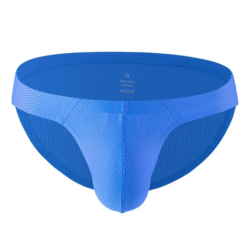 

Мужское сексуальное короткое нижнее белье, бесшовные быстросохнущие трусы, эластичное удобное сетчатое нижнее белье для геев, U-образные выпуклые трусики-мешочки