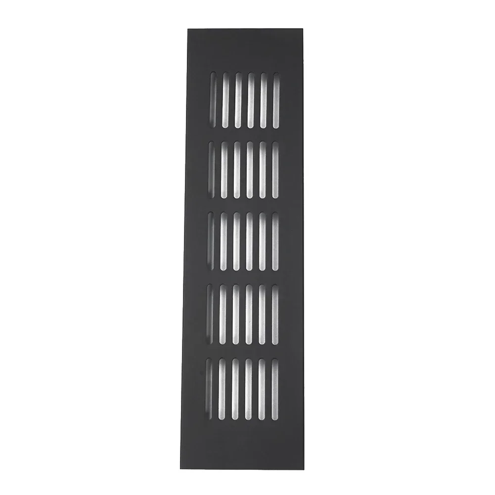 60mm Air Vent Grille Aluminum Alloy Black Cabinet Wardrobe Door Waterproof Ventilation Cover For Household Hardware Accessories