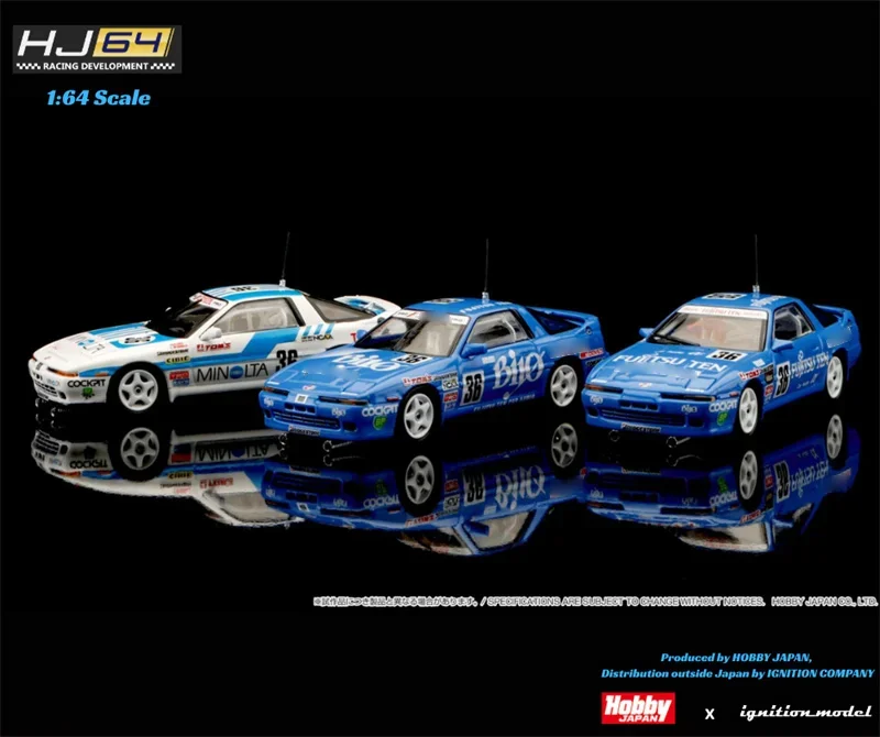 

IG x Hobby Japan HJ64 1/64 MINOLTA BIYO SUPRA TURBO FUJITSUTEN TOM'S SUPRA MA70 Racing Simulation Alloy Model Cars