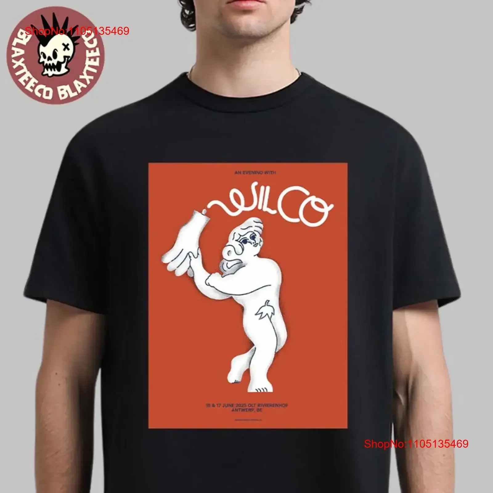 Wilco Antwerp Belgium 2025 At Olt Rivierenhof On June 16 17 T Shirt vintage Washed fashion Soft Stylish homme designer clothes