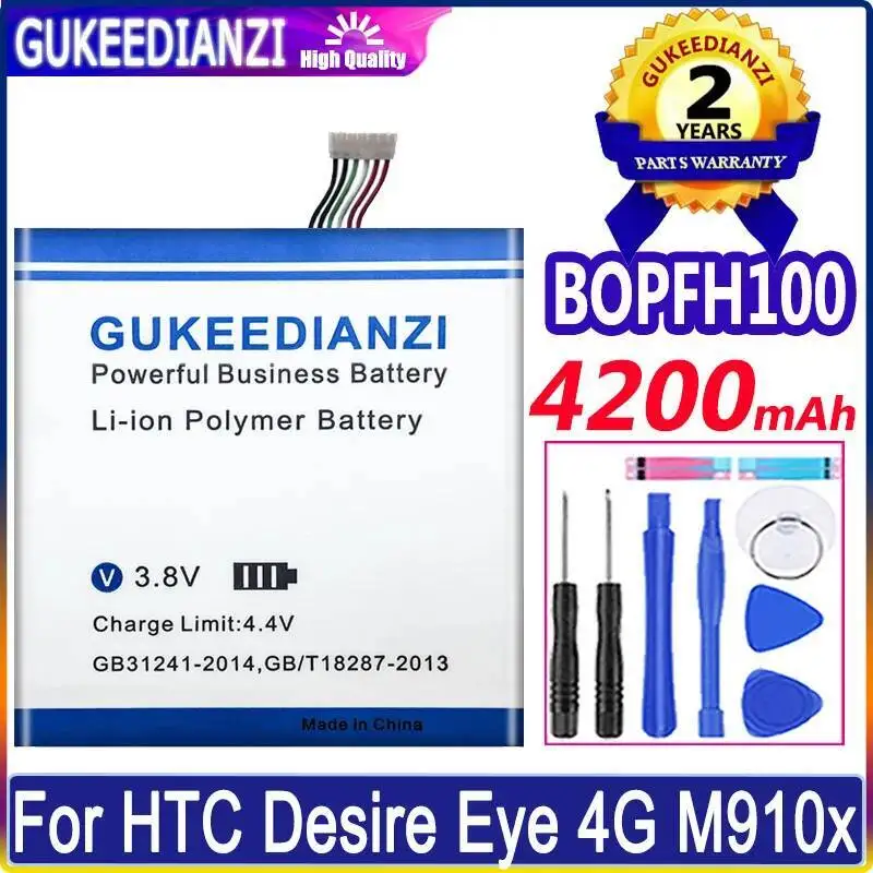 

Стабильный аккумулятор для мобильного телефона Htc Desire Eye 4G M910x 4200 мАч BOPFH100