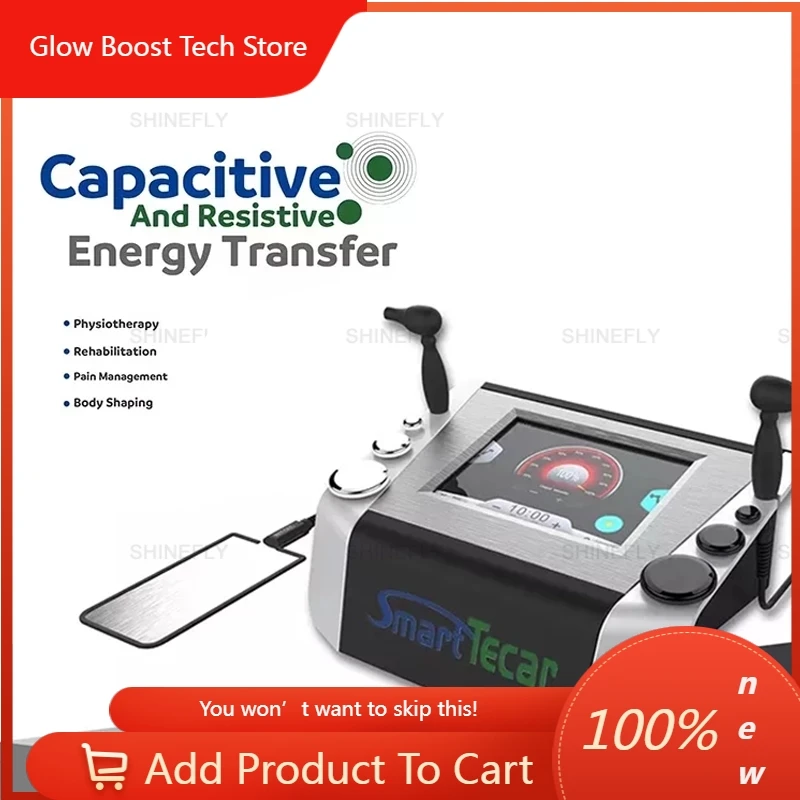

GBNewest Smart TecR Physiotherapy Diathermy TECAR 448kHz Facial Anti-Aging Slimming Fat Elimination Pain Relief Massage Machine