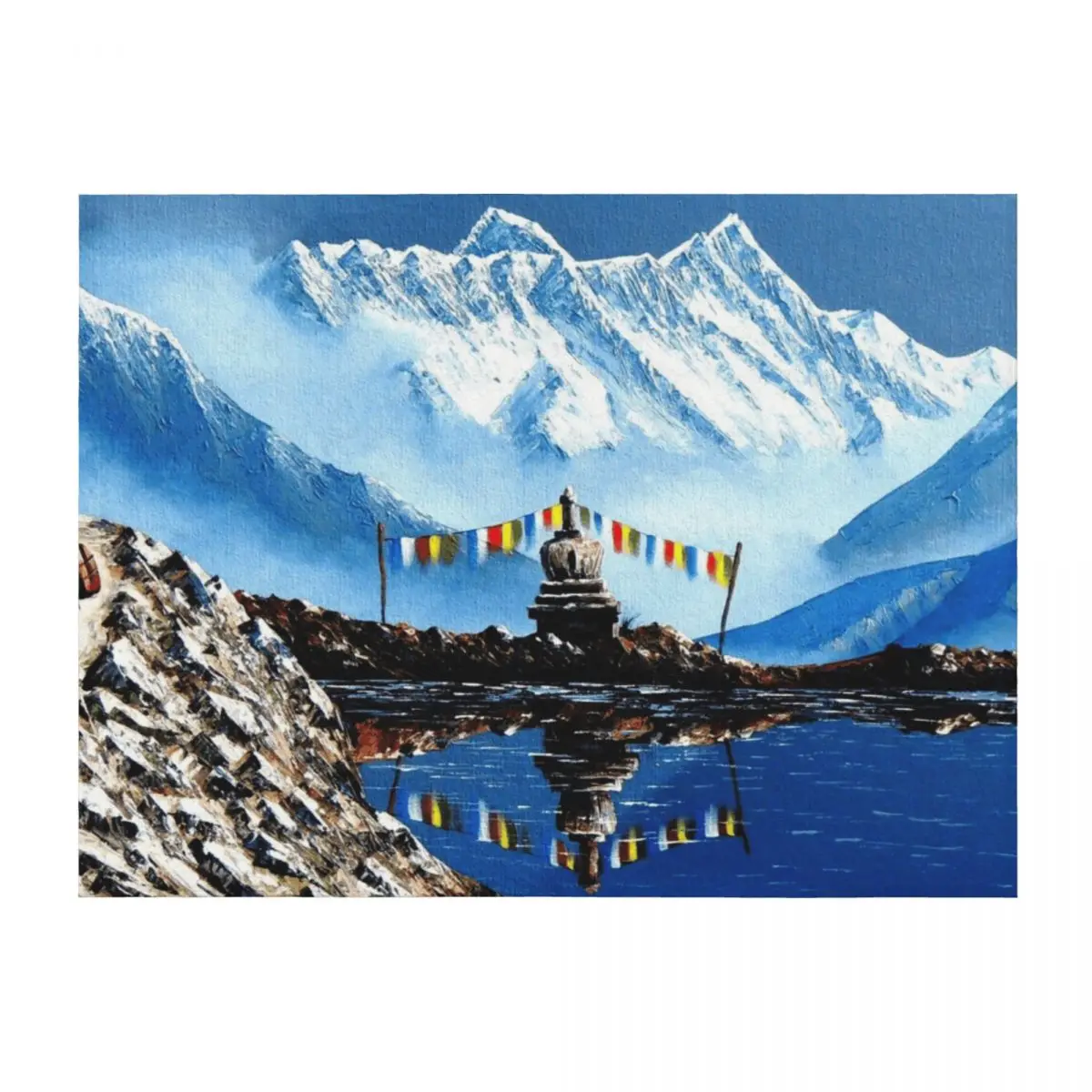 

Panoramic View Of Annapurna Mountain Nepal Throw Blanket Decorative Beds manga For Decorative Sofa Tourist Blankets