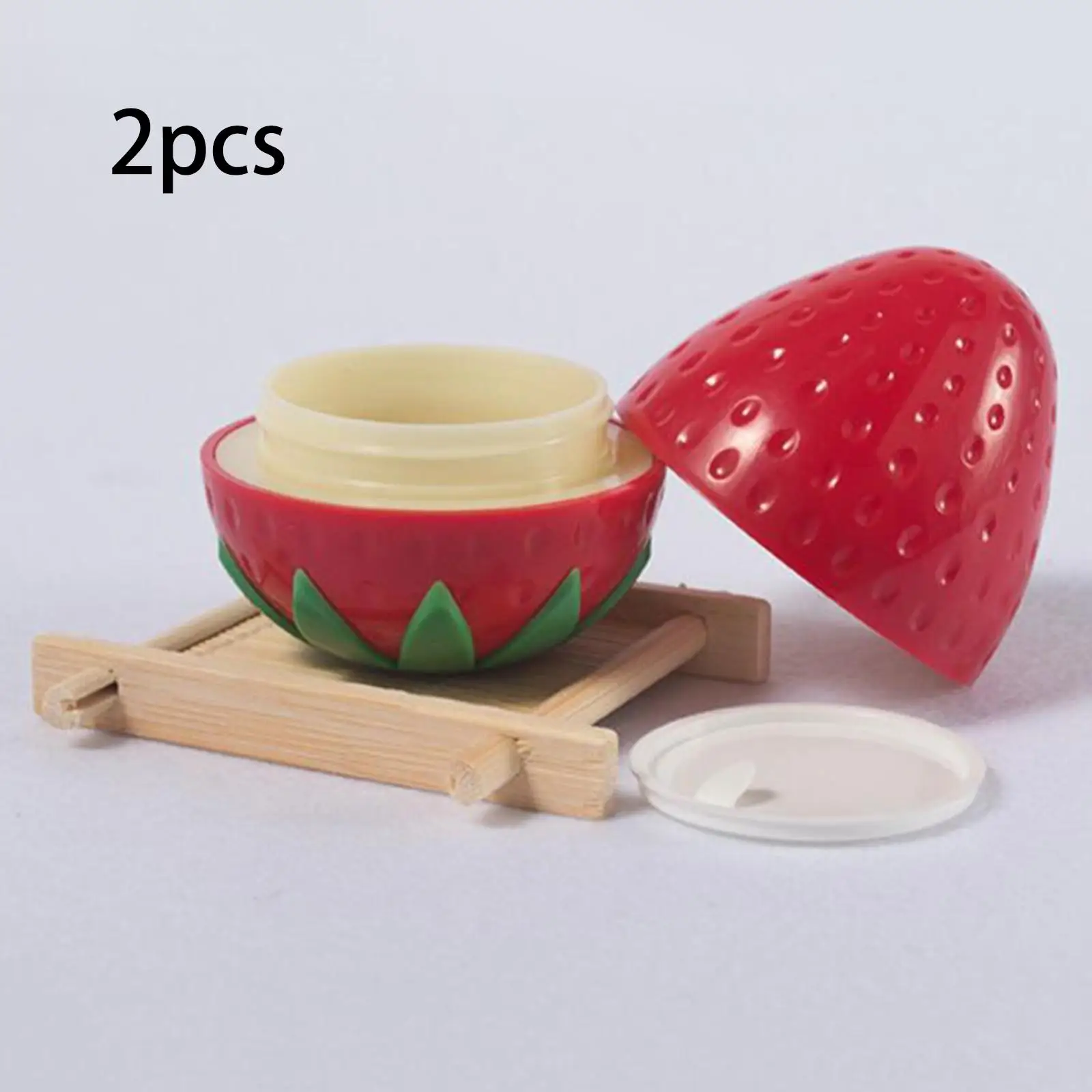 2 Pieces Cosmetic Containers Empty Fruit Shape Travel Size Container Empty