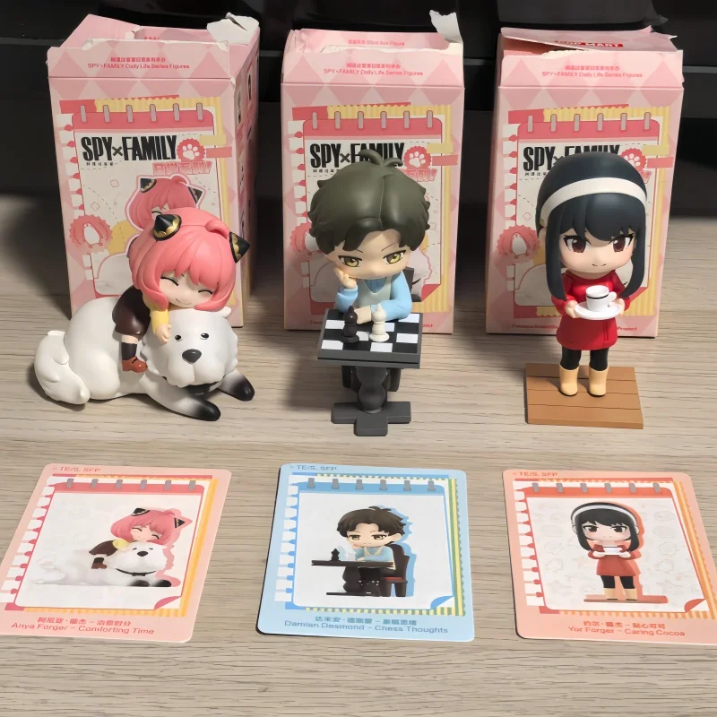 

Pop Mart Original Spy X Family Daily Life Series Blind Box Collectible Anime Figures Desktop Decor Kids Birthday Gifts For Adult