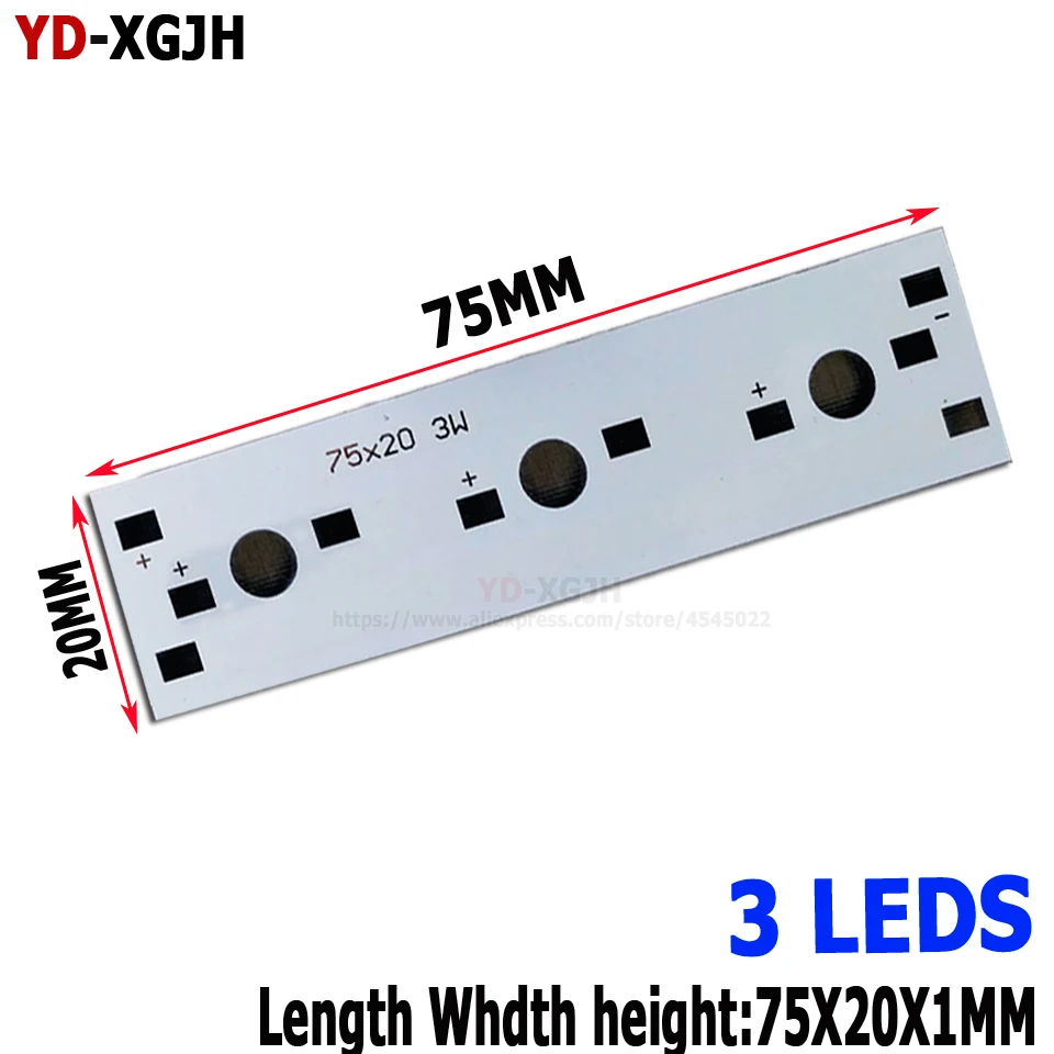 10PCS 100 300 400 LED Aluminum Base Plate 4 12 20 24 40W  With 1W 3W 5W Watt Light Beads High Power LED Strip Aluminum Substrate