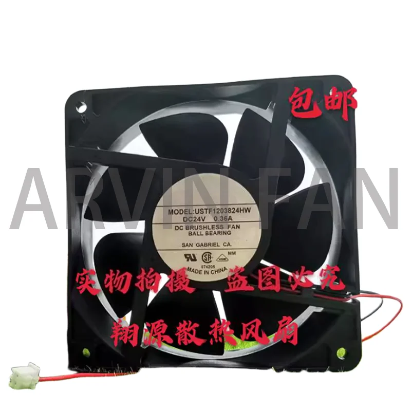 

USTF1203824HW 12038 24V 0.36A 12CM Fan