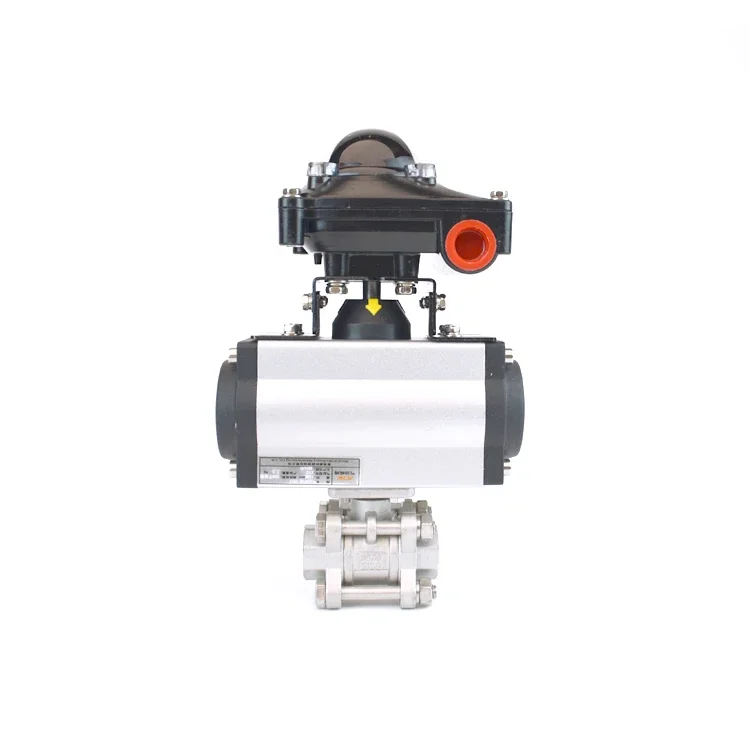 Mandiwi DN15 Ball Valve China Factory Ball Valves for Admixture Liquid Stainless Steel Valve body with Pneumatic Actuators