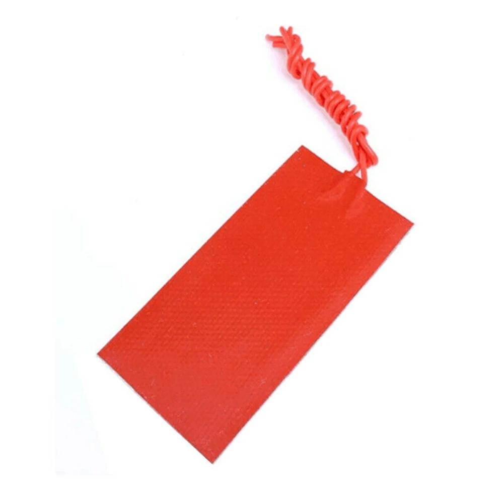 Almohadilla calefactora de silicona para tanque de combustible de coche, almohadilla calefactora de goma para impresora 3D, 12V, 15W, accesorios de calentamiento