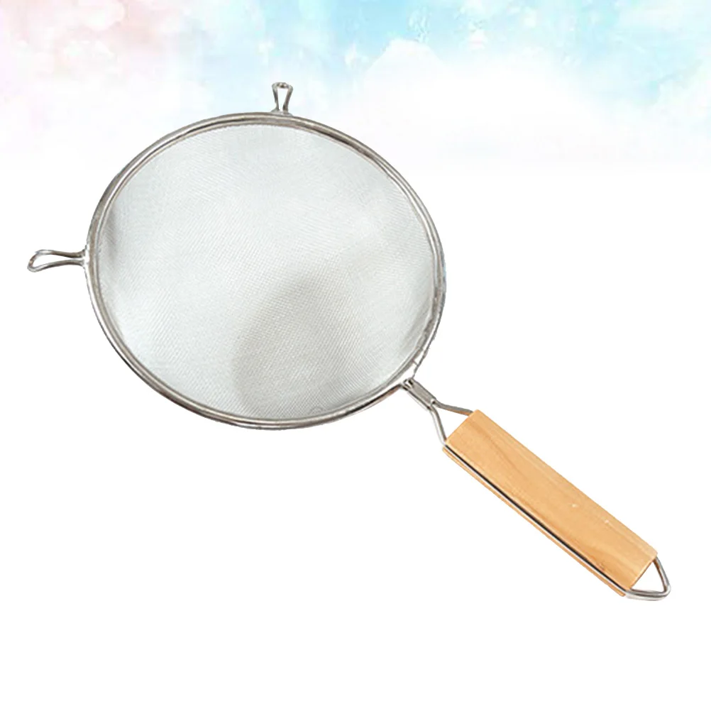 

Stainless Steel Skimmer Kitchen Sieve Wooden H Wooden H Strainer Eco Friendly Kitchen Sieve Anti Rust Non Toxic