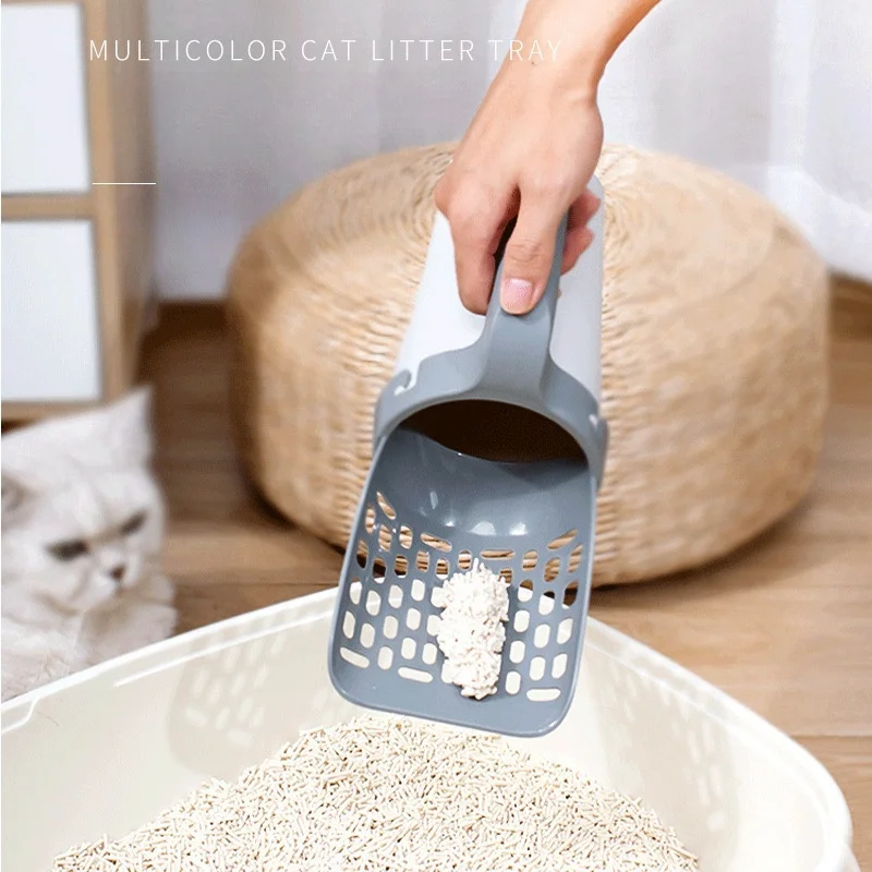 

Cat Litter Shovel Scoop with Refill Bag For Pet Filter Clean Toilet Garbage Picker Cat Supplies Cat Litter Box Self Cleaning