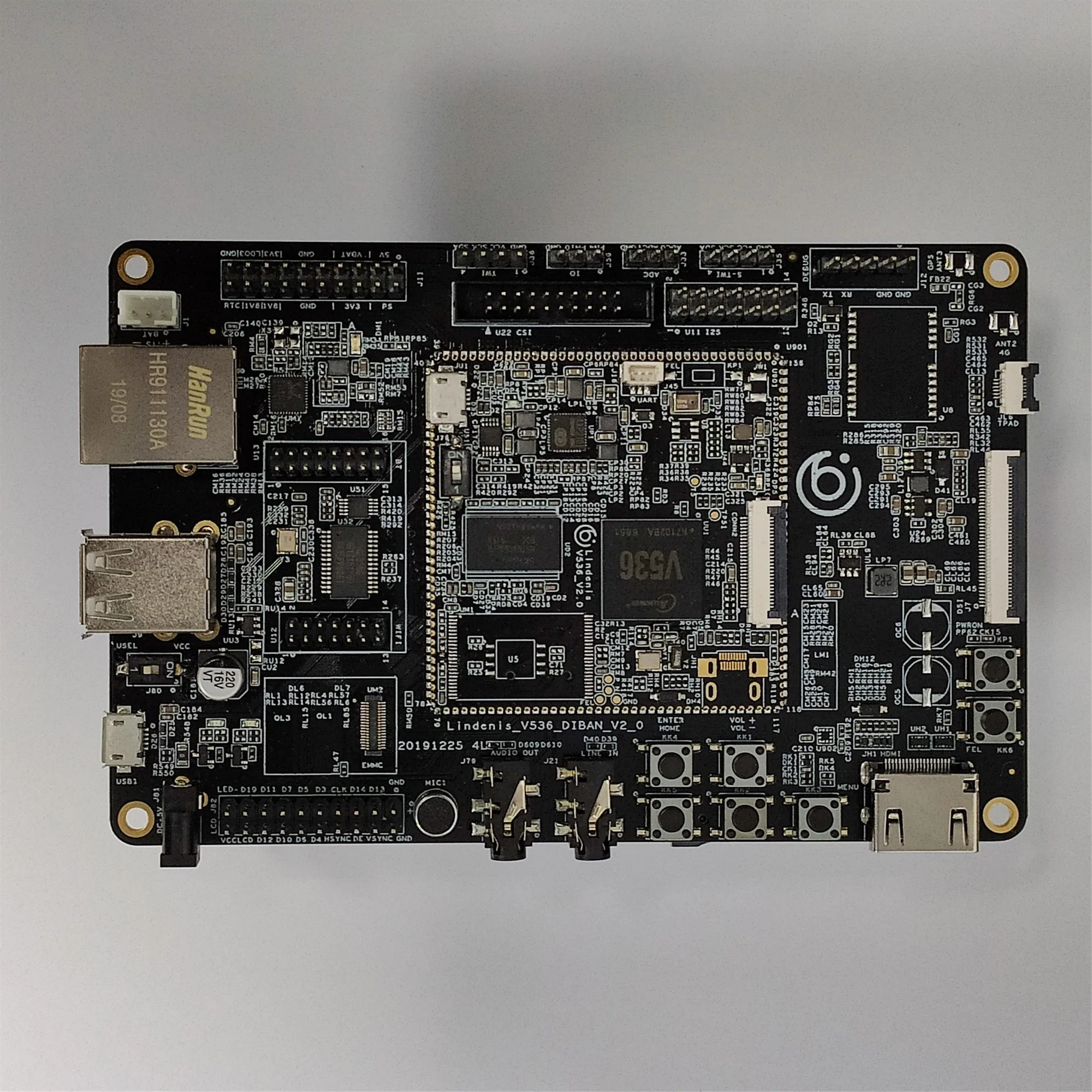 Lindenis V536 Artificial Intelligent Video Processing Development Board, A7 Dual Core, 4K