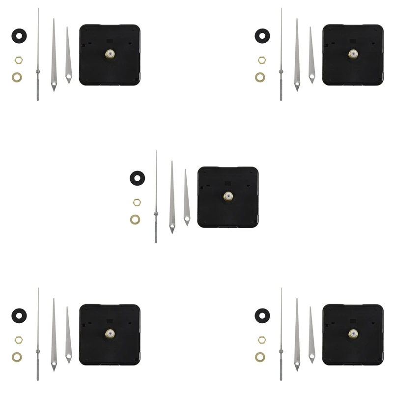 

5X DIY High Torque Clock Mechanism, 3/ 10 Inch Maximum Dial Thickness, 4/ 5 Inch Total Shaft Length (White)