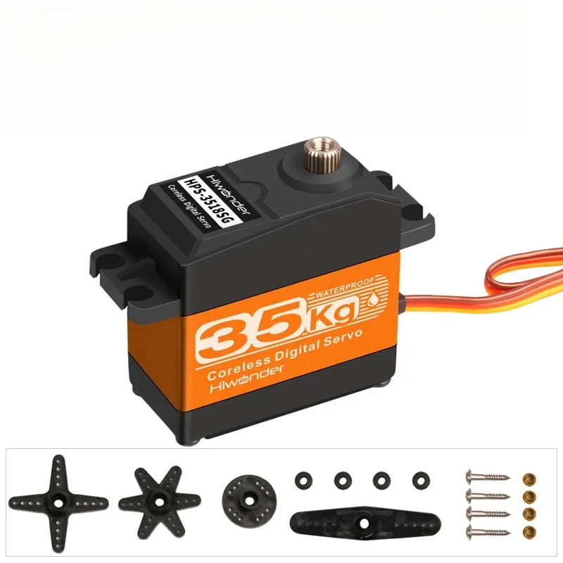 HPS3518SG 35 كجم HighSpeed Coreless Servo معدات معدنية كاملة من الفولاذ المقاوم للصدأ لكلب الروبوت رباعي الأرجل من Hiwonder #5