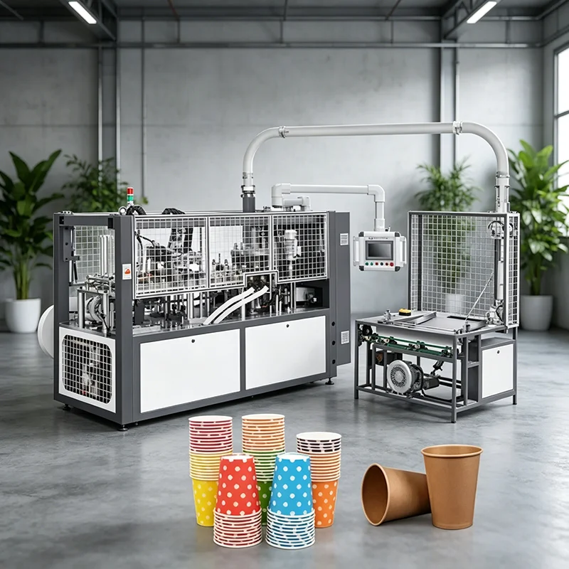 Fully Automatic Paper Bowl Forming Machine for 20oz to 50oz Noodle and Soup Containers with Double Wall Option