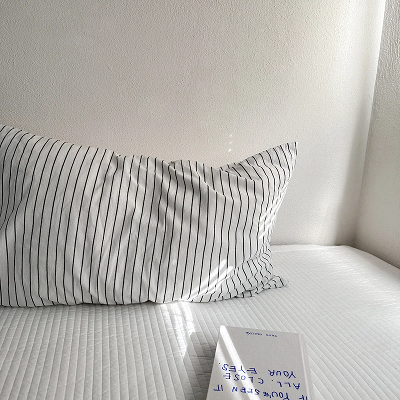 Taie d'oreiller en coton lavé, - Home Textiles Plaid avis et prix