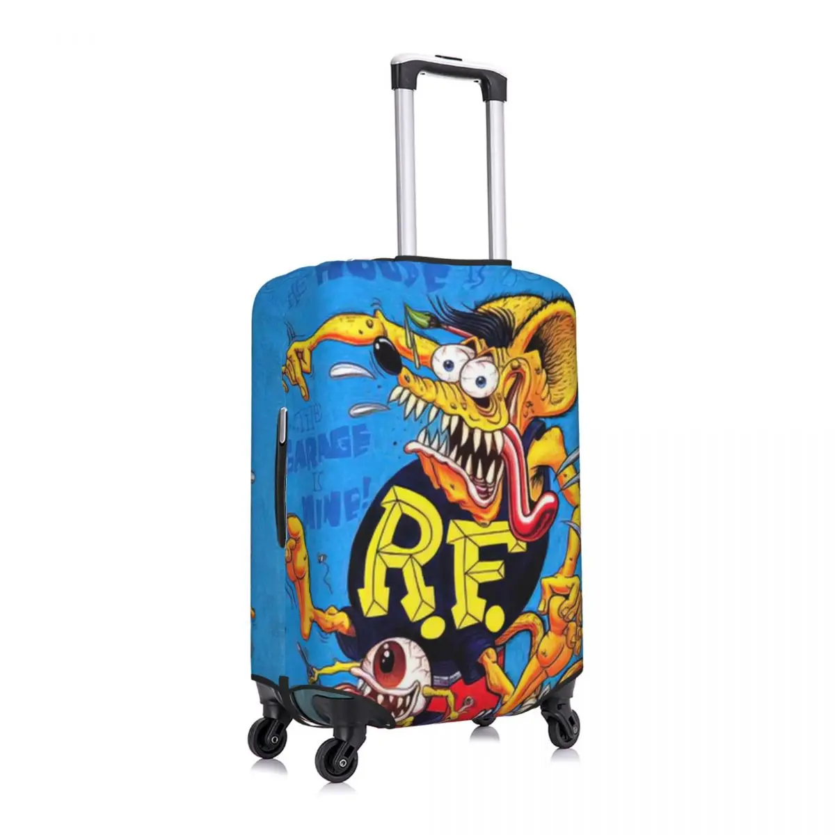 The Rat Fink Print Luggage Protective Dust Covers Elastic Waterproof 18-32inch Suitcase Cover Travel Accessories