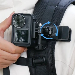 360° Rotation Magnetic Backpack Clip Clamp Mount for GoPro Hero 13 12 11 10 9 8 7 6 5 4 3 Insta360 DJI Action Camera Accessories