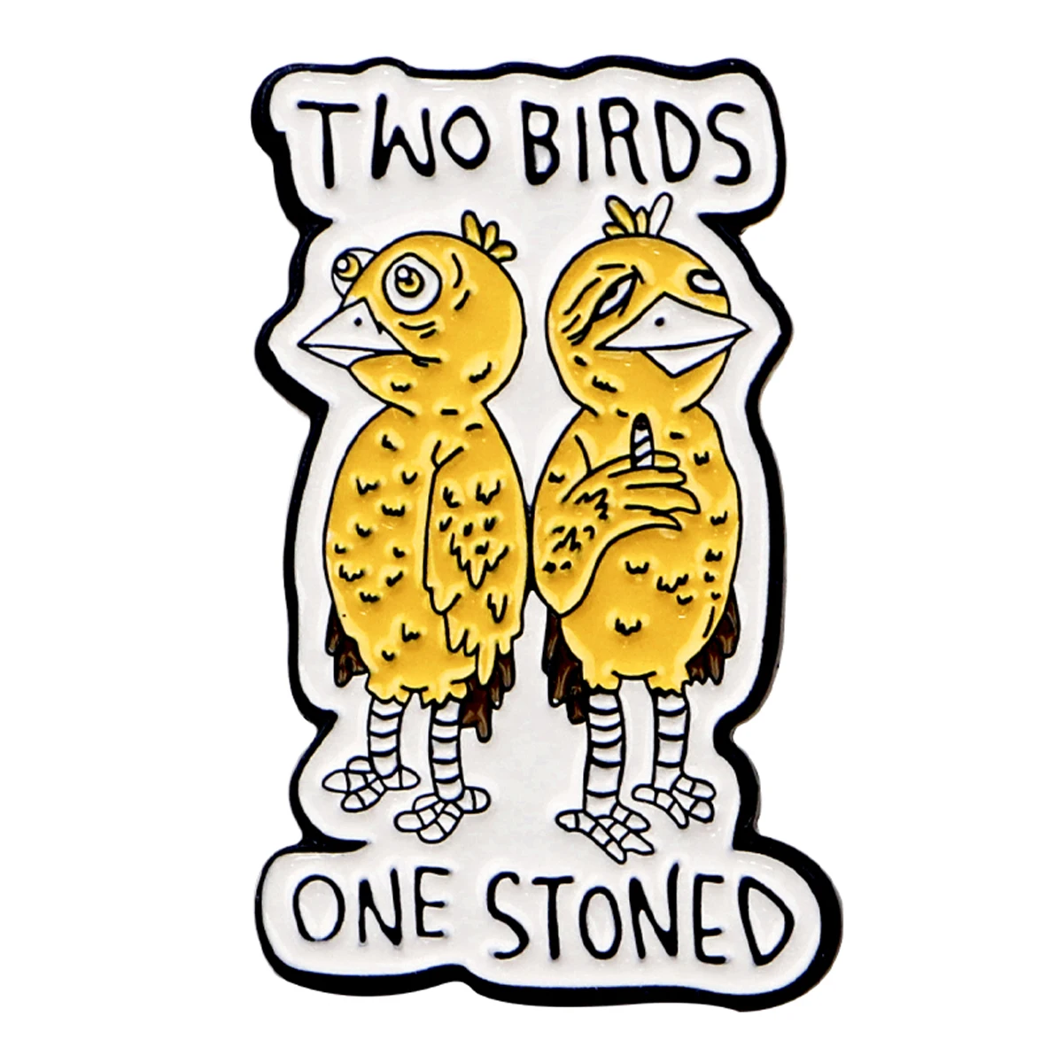 Cute Inspiring Phrase Brooches for Women Opossum Enamel Pins Badges Lapel Pins Funny Jewelry Clothing Accessories Friends Gift