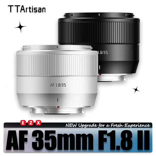 TTArtisan AF 35mm F1.8 II APS-C marco lente de gran apertura para fotografía de retrato de cámara con Fuji XT30 Sony E A7RIII Nikon ZFC
