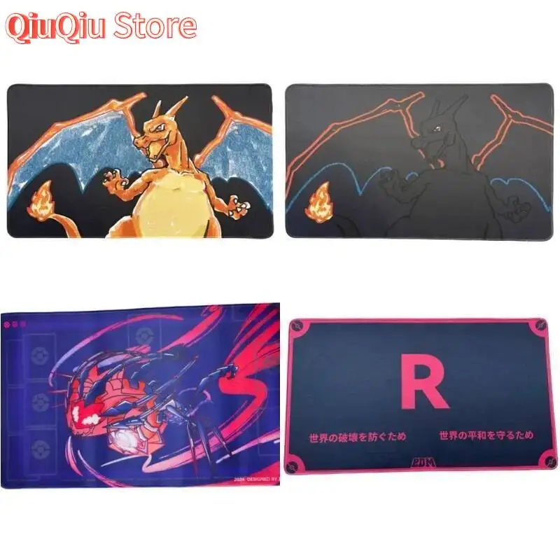 بطاقة الوسادة Charizard Eternatus Swinub صاروخ فريق Ptcg لتقوم بها بنفسك سميكة عمل واحد دمى أشكال أنيمي لعبة جمع معركة حصيرة