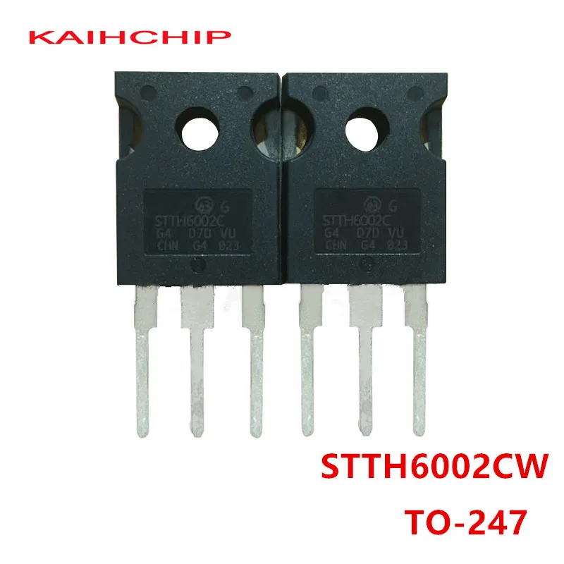 5pcs STTH6002CW STTH6002C Fast recovery transistor TO-247 60A200V