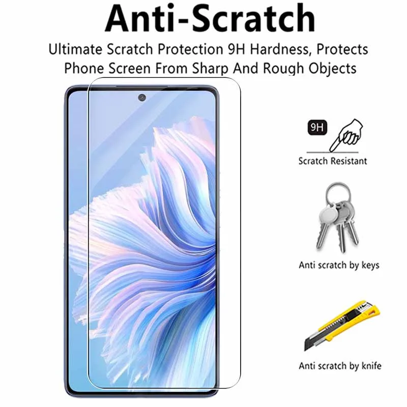 4in1 edzett üvegek számára tecno 20 Menő 5G 4G 20pro camon20 Kormányfő Hiánytalan fedezze Hamis színben tüntet fel protectors számára tecno camon20premier objektív fólia