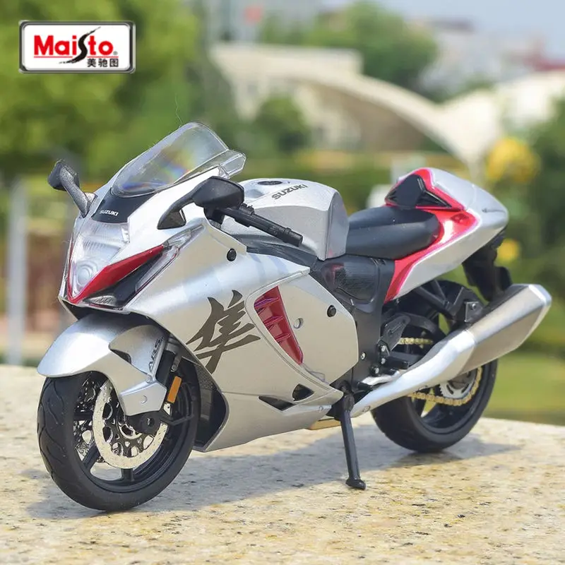 Maisto 1:12 2022 SUZUKI Hayabusa Alloy Racing Motorcycle Model Diecasts Metal Toy Street Sports Motorcycle Model Childrens Gifts