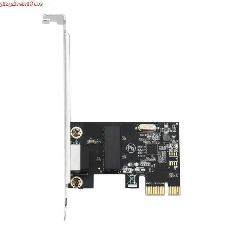 

E8BA 10M/100M/1000Mbps Gigabit Ethernet PCIE Networking Card RJ45 LAN Adapter PCIe Converter for Desktop Home PC RTL8111E