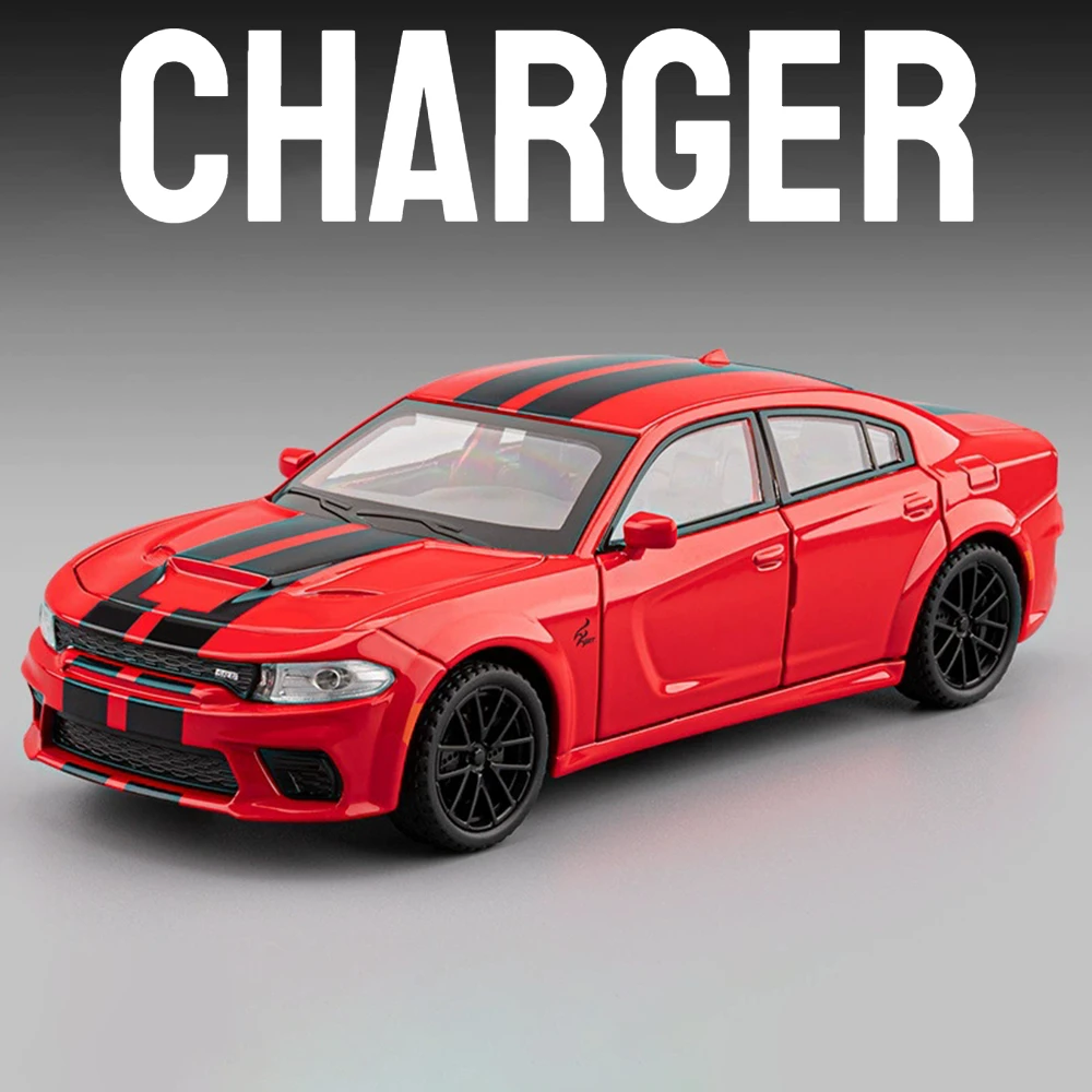 Cargador a escala 1:32, modelo de coche clásico 1970, juguete de aleación de fundición a presión, modelos de coches deportivos, luz de sonido, regalos para niños