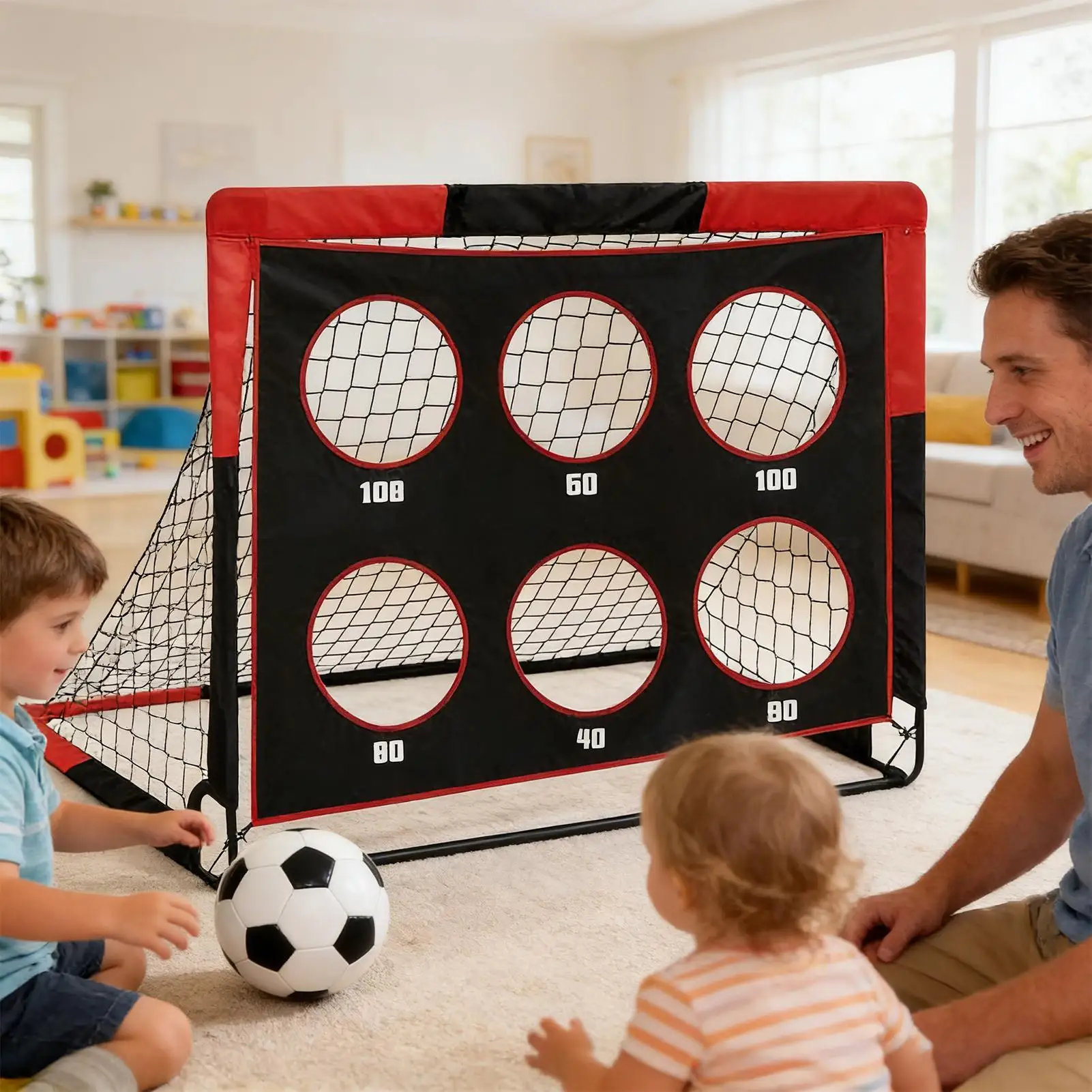 

Soccer Goals for Backyard Pop Design Target Toy 4 Ft Wide X 3 Ft High Rectangular Folding Portable Backyard Soccer Goals