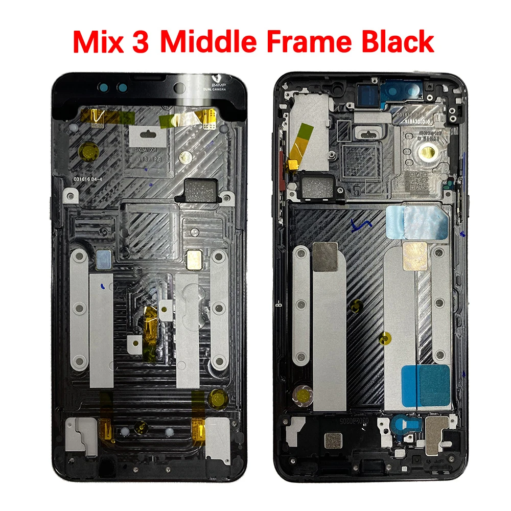 Original Rear Battery Cover For Xiaomi Mix 3 Back Door Housaing Phone Parts Shell Replacement M1810E5 Front Lens Frame Camera