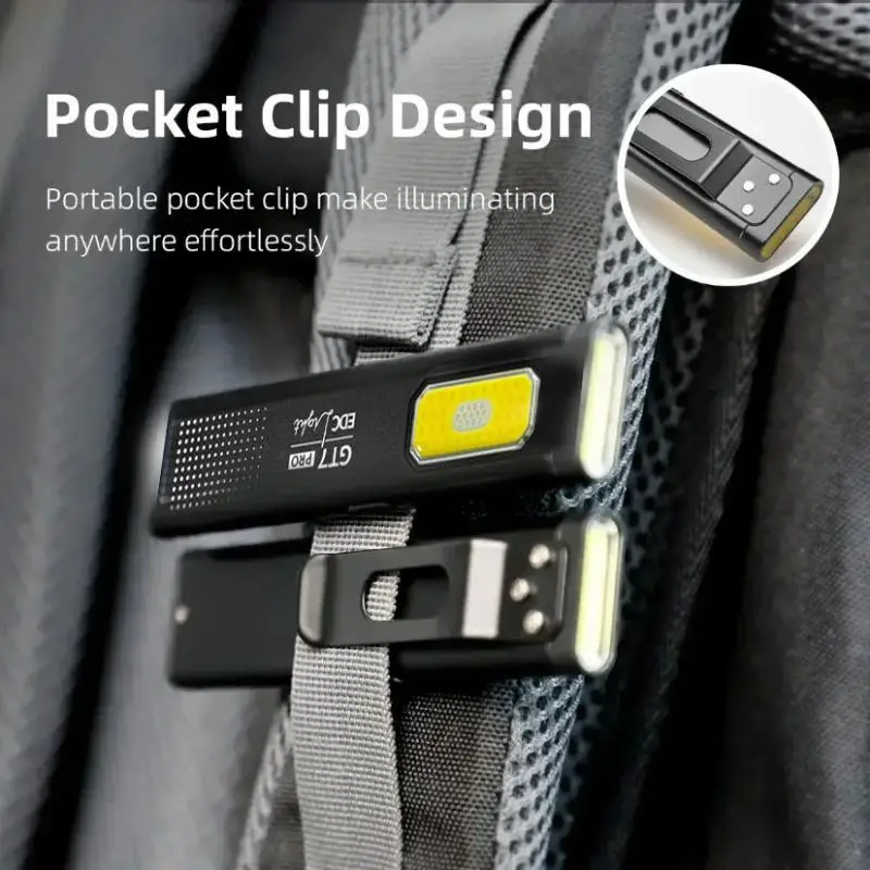 Multifunktions-GT7-Taschenlampe, 6 Beleuchtungsmodi, wiederaufladbarer Akku, tragbares Design, Flutstrahl für Camping-Notfallsituationen
