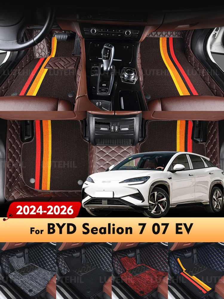 

LUTEHIL For Honda CR-V New Energy 2021 2022 2023 2024 Custom Car Floor Mats Automobile Carpet Cover Interior Accessories