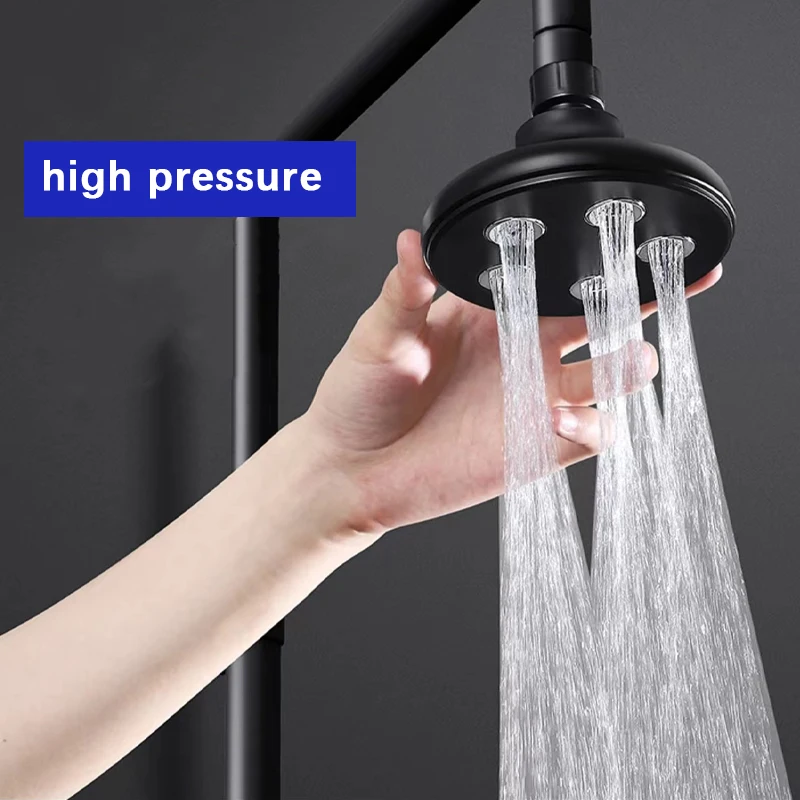 Supercharged Wall-Mounted Shower Head Rotatable Top Spray Shower Head Upgrade Your Bathroom Accessories