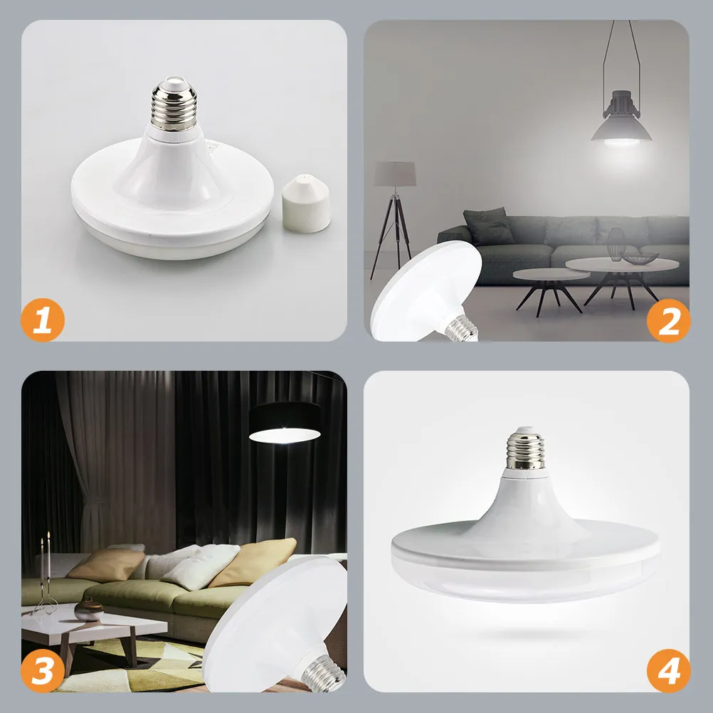 空飛ぶ円盤型led電球-e27-ハイパワー-12w-暖色光-広範囲照明-夜市-ショッピングモール-鉱山-屋外用