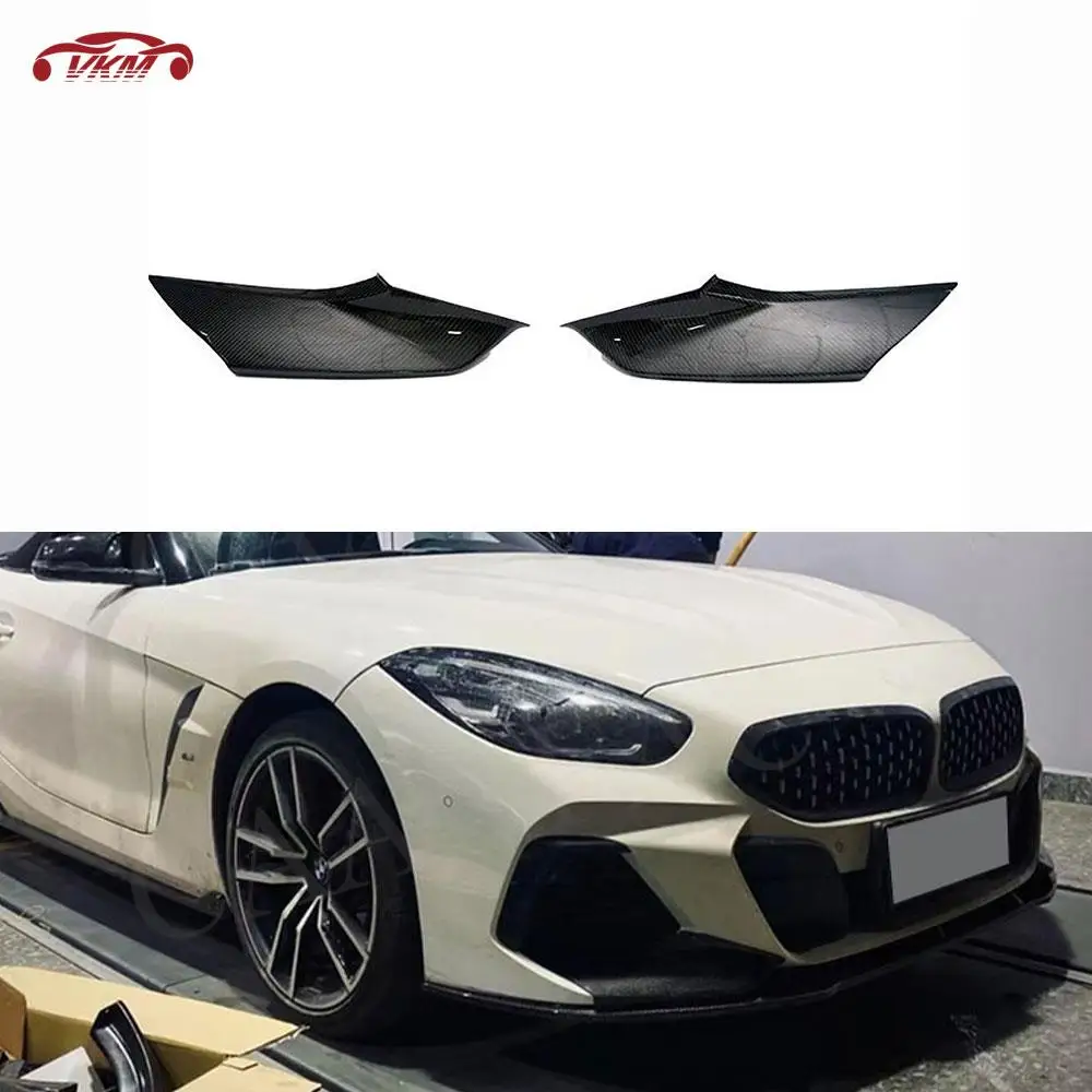 

Car Front Bumper Lip Splitters for BMW Z4 G29 M Sport 2019 2020 2021 Carbon Fiber Flaps Apron Canard