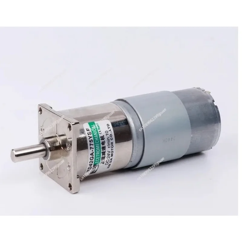 42GA775 slow speed forward and reverse motor, 12V/24V 10-955rpm, all-metal gear, adjustable speed, central shaft