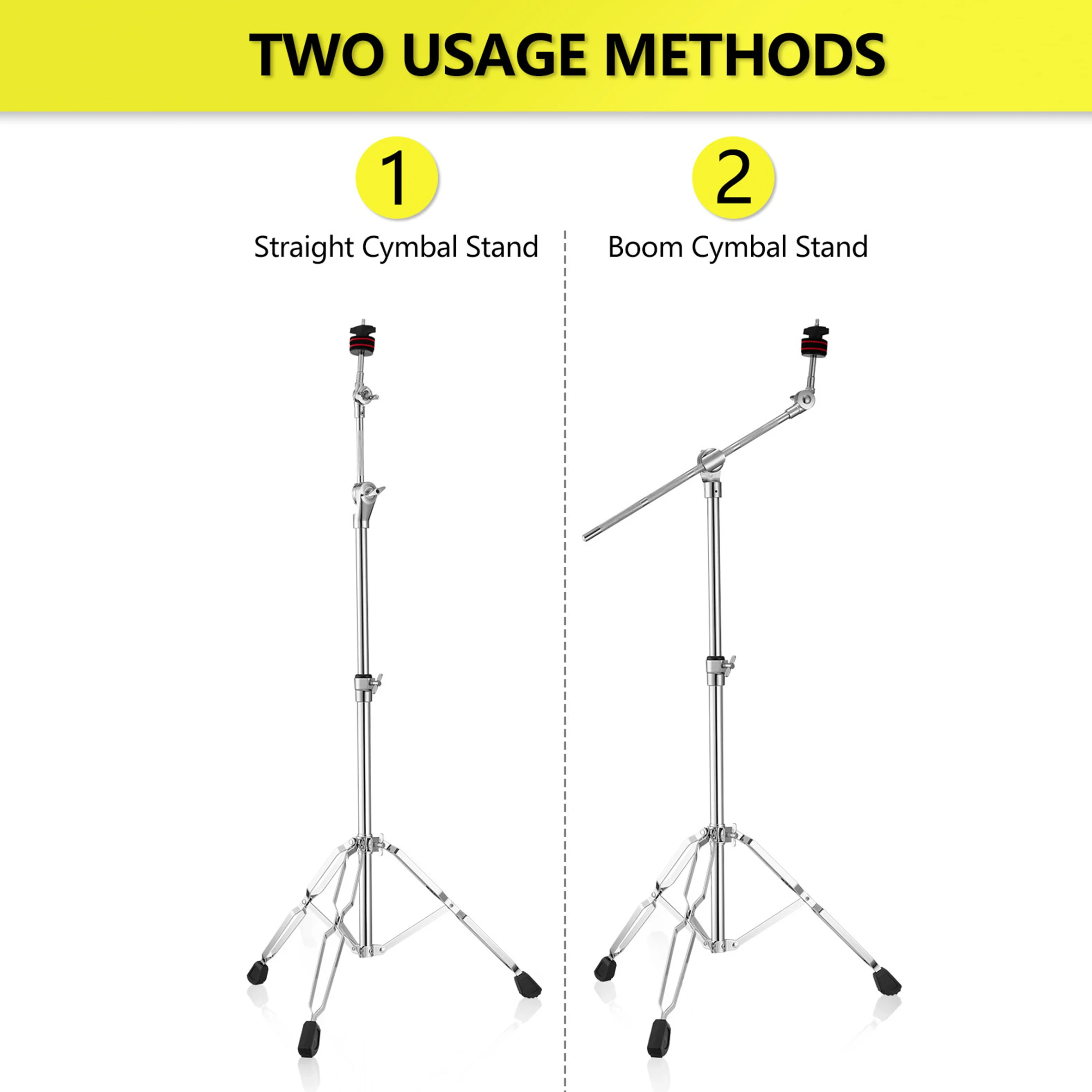Kingdo Reliable Quality Alloy Multiple Cymbal Stand for Recording Musical Instruments & Accessories
