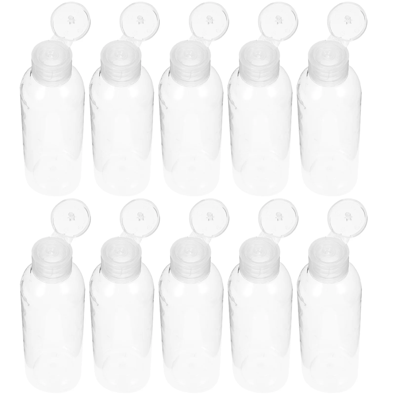 10 قطعة زجاجات السفر القابلة لإعادة الملء 100 مللي زجاجات أدوات الزينة الصغيرة الحجم مانعة للتسرب لتخزين السوائل في الهواء الطلق التخييم رحلة عمل #1