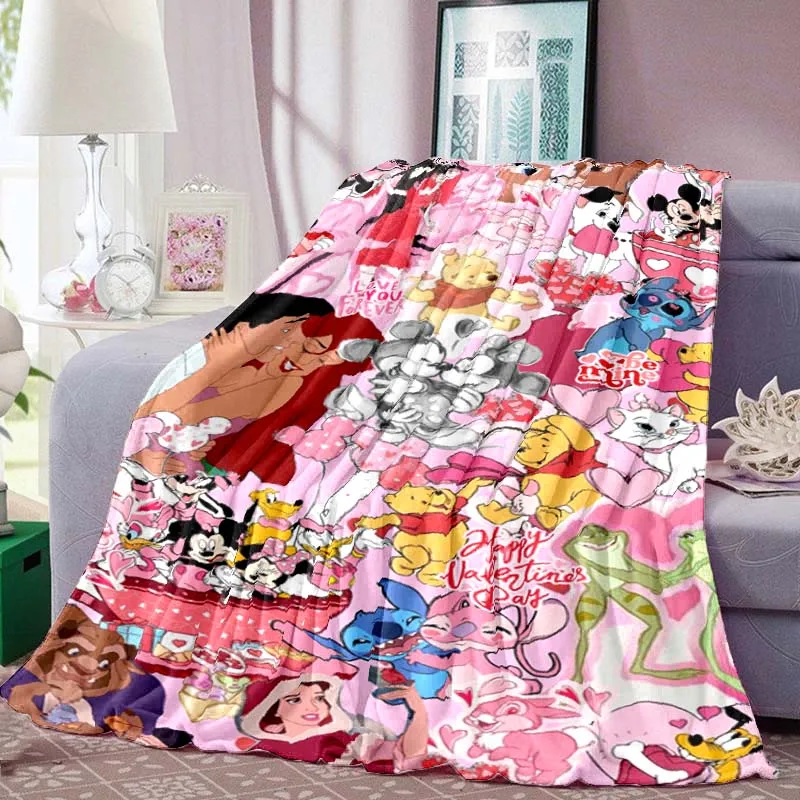 Cartoon Cute Bambi Blanket Living Room Bedroom Sofa Warm Blanket Children's Room Baby Nap Sleeps Blanket Home Decoration