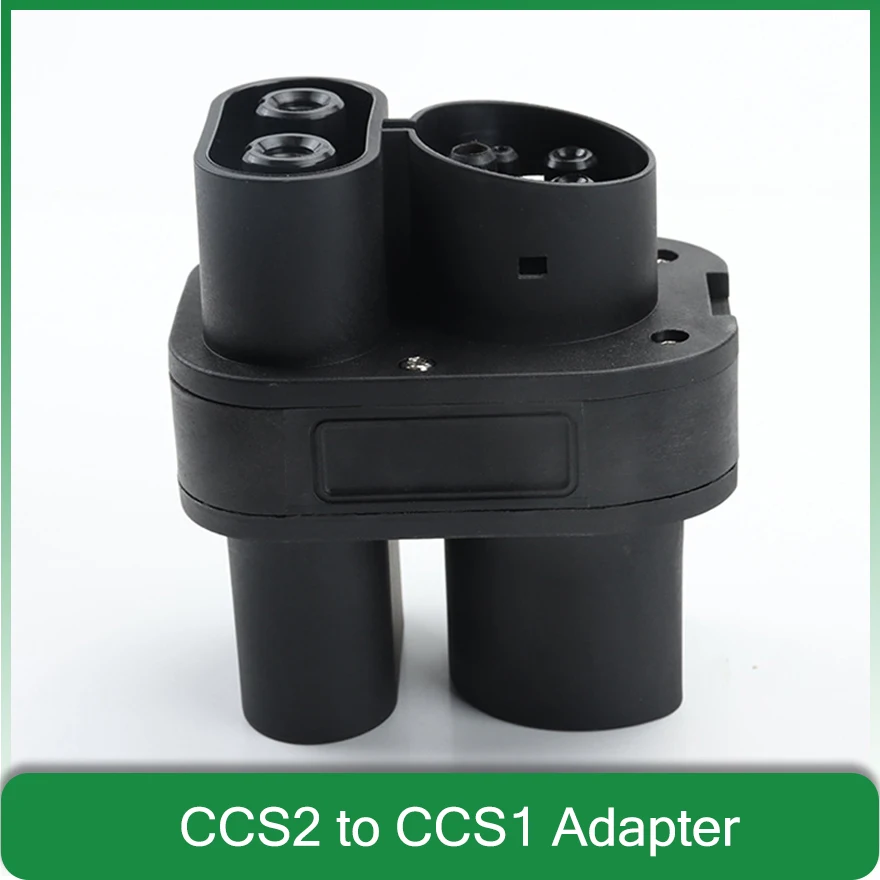 Combo CCS2 para CCS1 Adaptador, Carregador EV Rápido DC, Carregador de veículo de carro elétrico europeu e americano, Conector Conversor