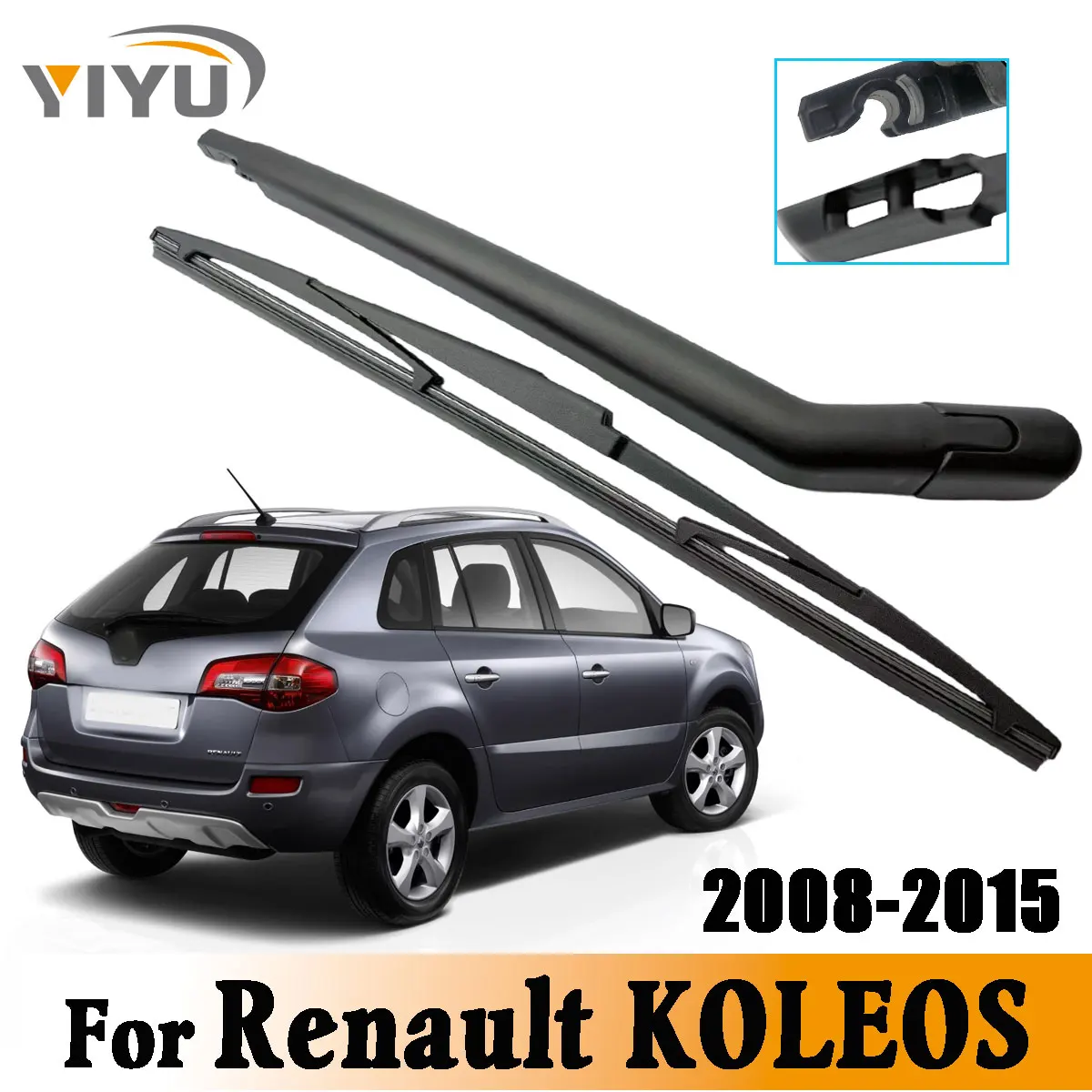 1/2 Stück Heckscheibenwischerblatt Wischerarm-Set für Renault KOLEOS 2008-2015 Windschutzscheibe Heckscheibenbürsten