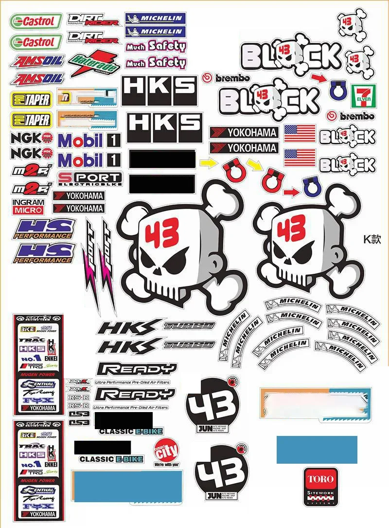 1 / 10 scale RC Wrangler jeep trx-4 defender axial scx10ii jkmax D90 D110 logo label sticker set 90027 90028 90046 trx6